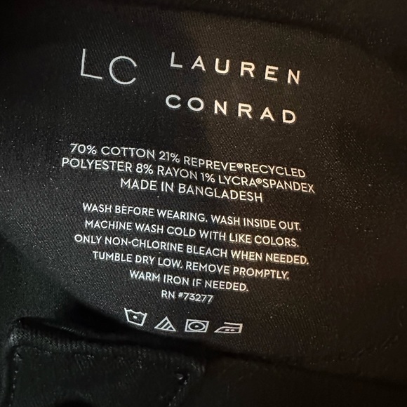 LC Lauren Conrad Black Straight Leg Jeans - Picture 4 of 4